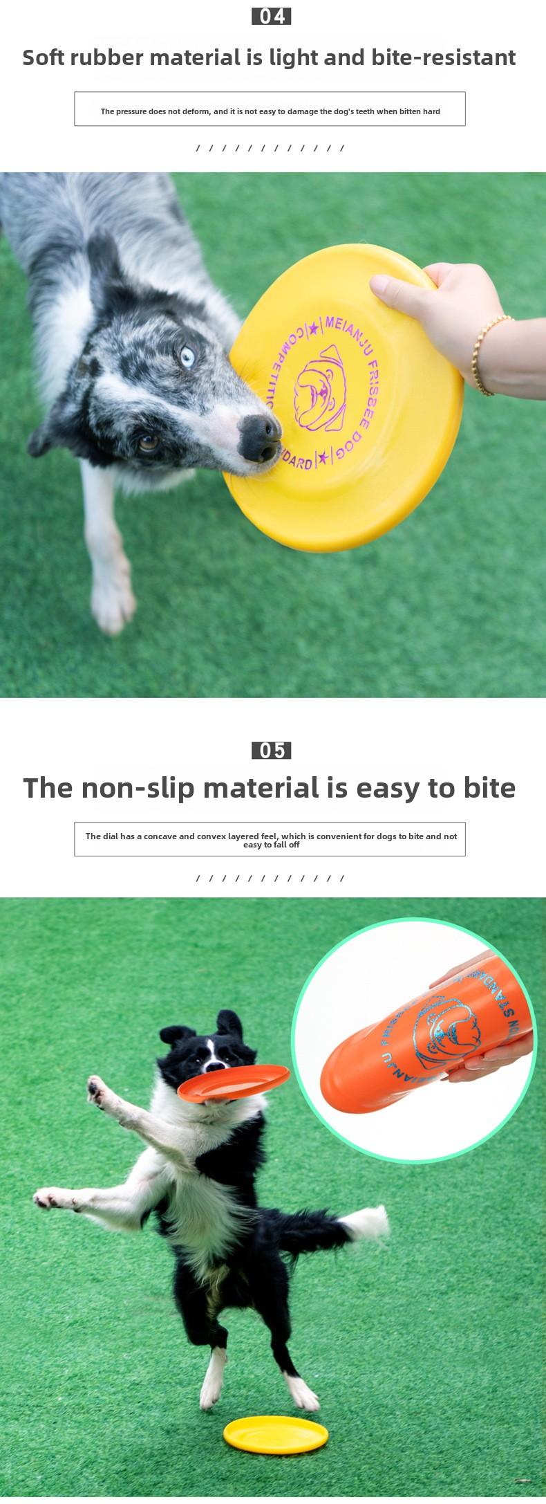 Product Introduction of Pet Training Frisbee, Durable Chew-Resistant Frisbee, Pet Toy Disc, Dog Training Disc, Floating Throwing Toy 10