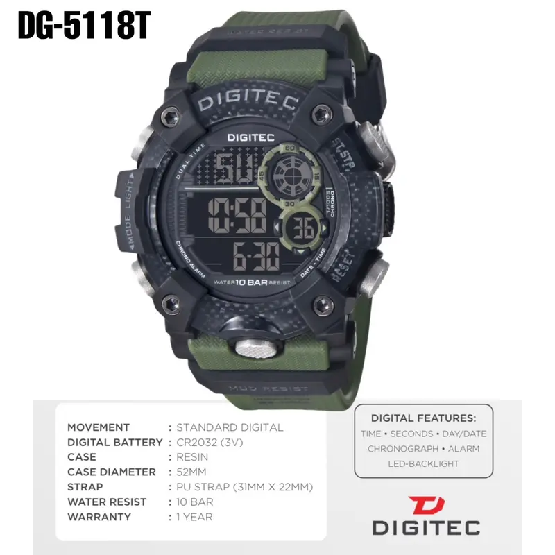 Jam Tangan PRIA DIGITEC DG-5118T 1