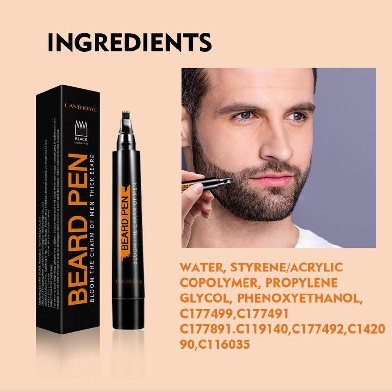 Product Introduction of Men's Beard Waterproof Beard Beard Styling Filler Pen 4