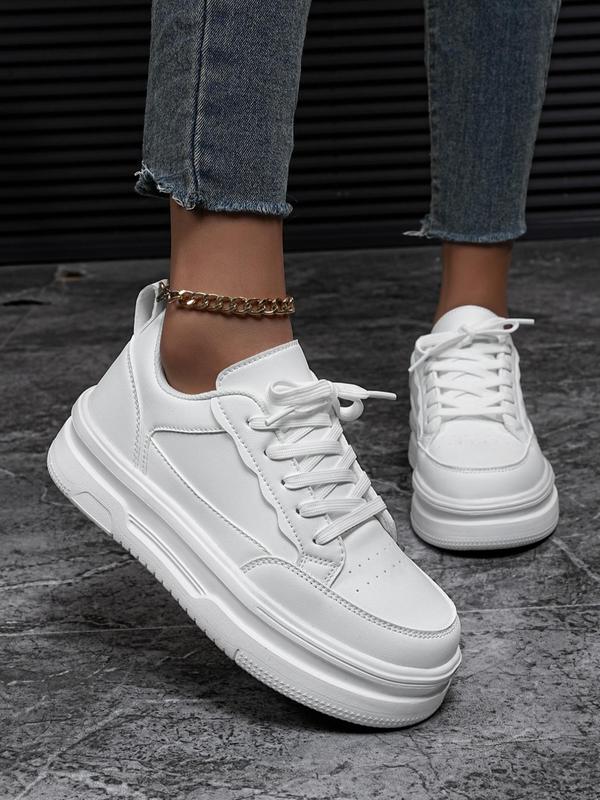 Women's Fashionable Low Top Sneakers, Casual Breathable Comfortable Sports Shoes, Female All-match Round Toe Shoes for Daily Wear 3