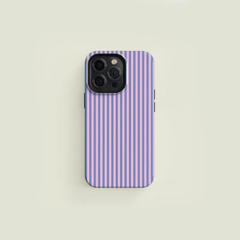 Striped Pattern Phone Case, Durable & Shockproof Phone Protective Cover, Phone Accessories Compatible with iPhone 11 12 13 14 15 Pro Max, Casing