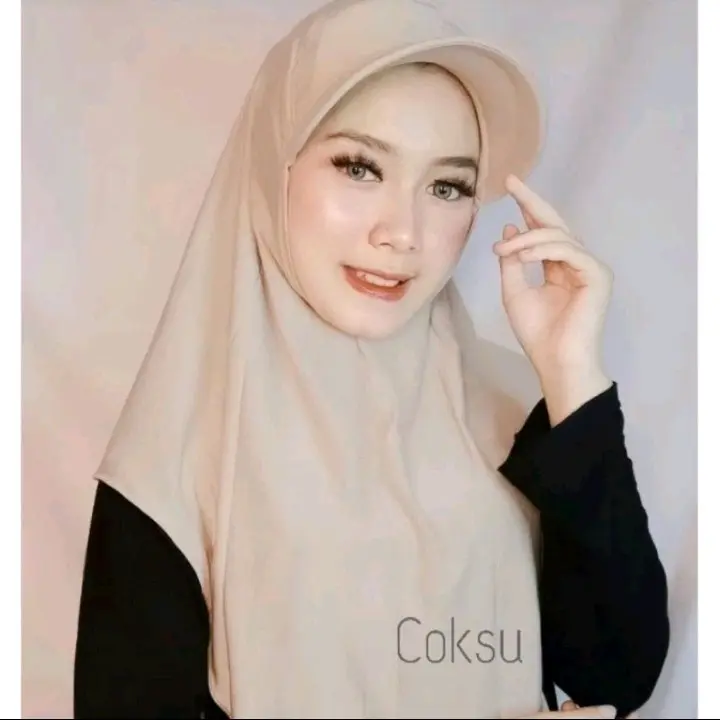 Hijab Instan Sporty Topi / Hijab Topi Jersey Anti Panas 4