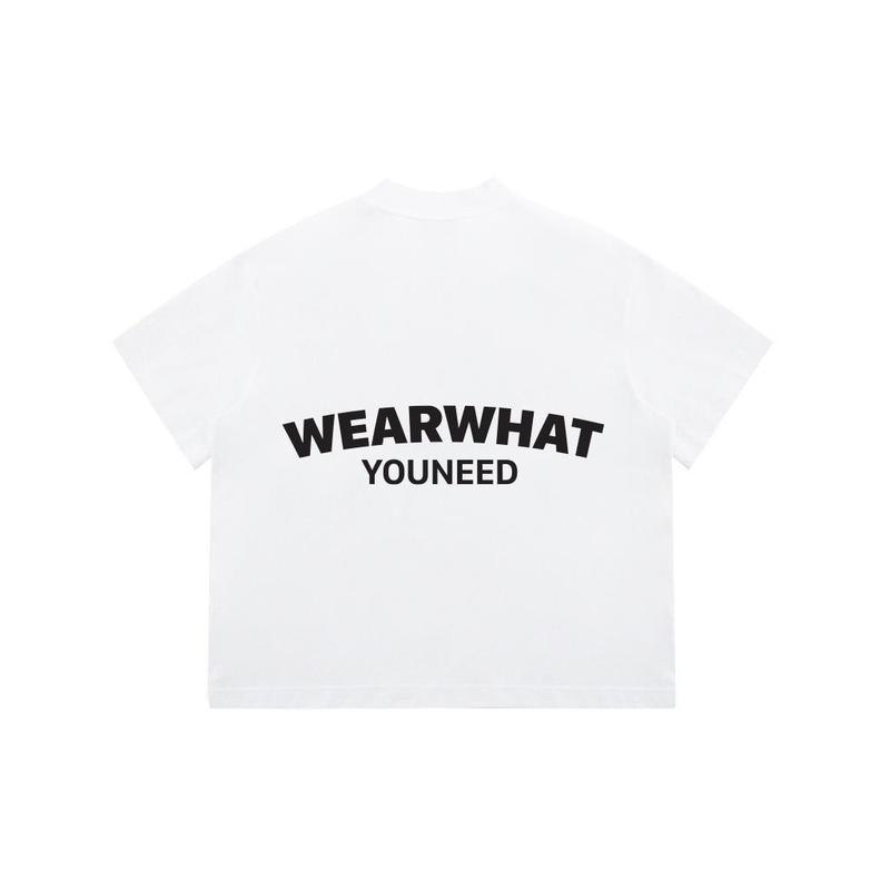 Áo thun WWYNSTU BOXY TEE basic logo tee black / white cotton 250GSM 5