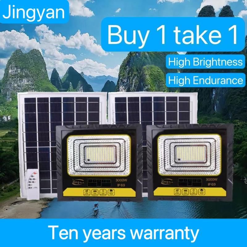 JINGYAN 3000W BUY1 TAKE 1 Solar Light Outdoor Sensor LED Flood - TikTok ...