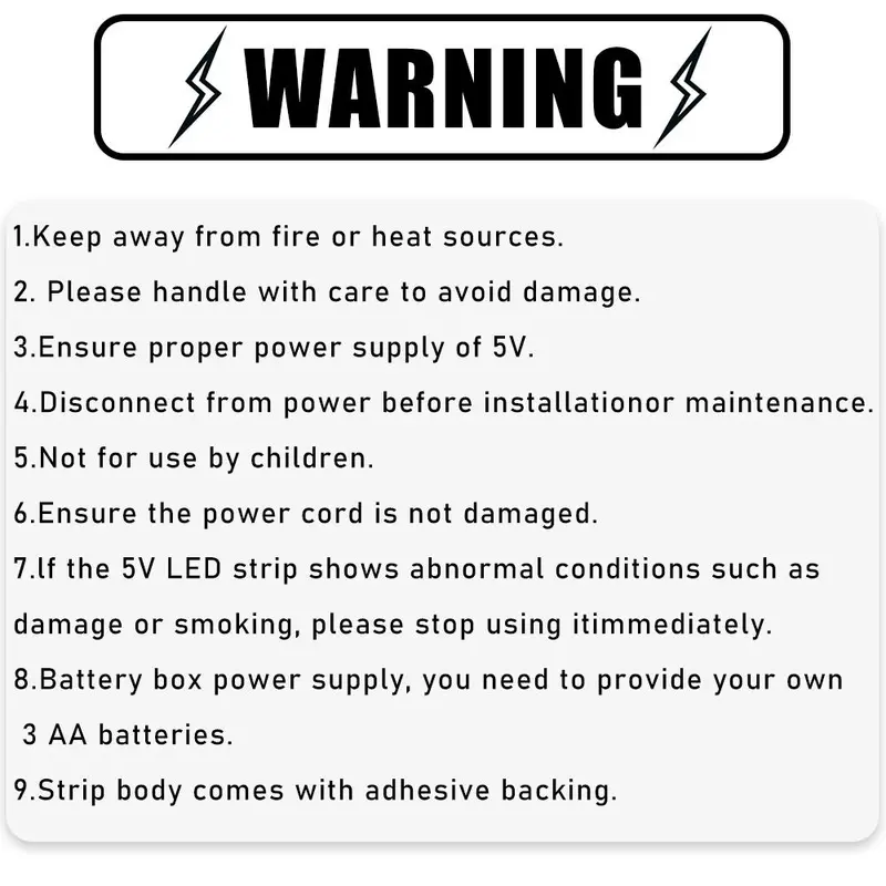 LED Light Strip, Battery Powered LED Light Strip, TV Backlight, Suitable for Cabinet Decoration, Home Decor Supplies 2