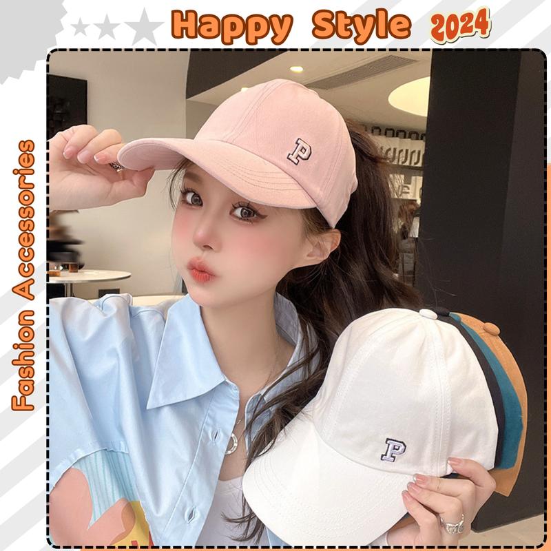 Mũ Lưỡi Trai Nửa Đầu Chữ P Nón Tennis Chất Kaki Form Unisex Nam Nữ N121 Hat Cap