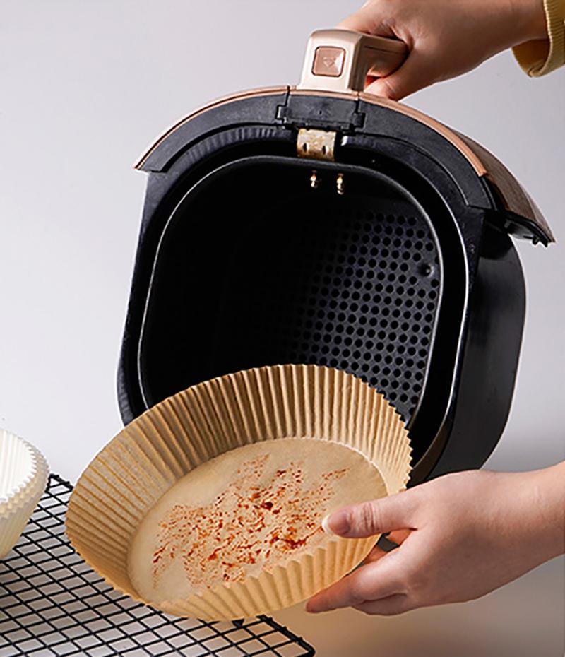 Product Introduction of Air Fryer Disposable Paper Liner Non-Stick Oil-proof Parchment Mat for Cooking Microwave Oven Sheets Special Baking BBQ Roasting 17