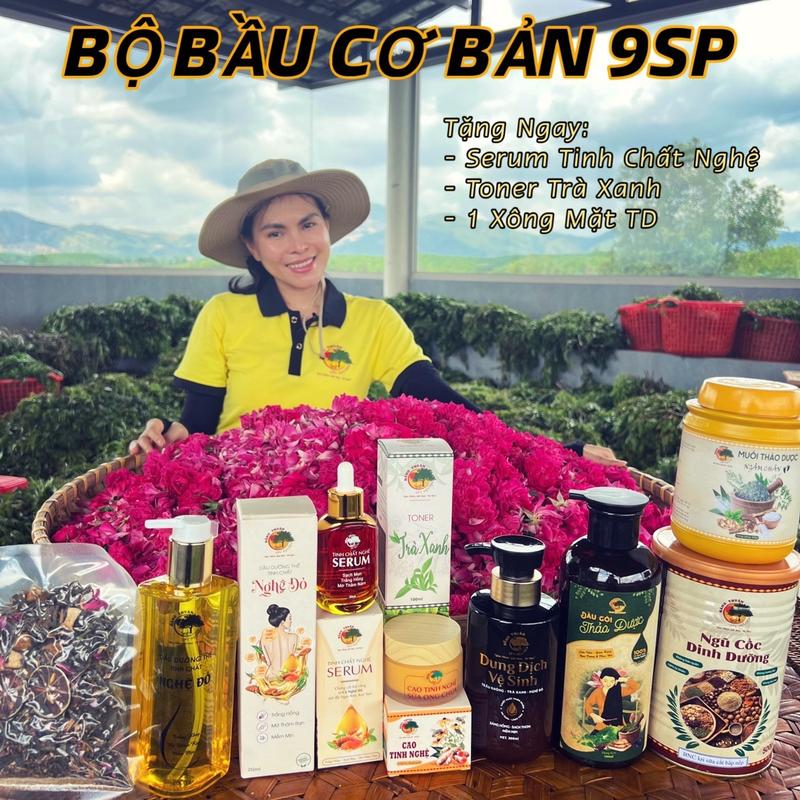 (Qùa tặng 3 sản phẩm) Combo 6 Sản Phẩm Chăm Sóc Da Cho Mẹ Bầu, Bộ Cơ Bản, Trọn Bộ Ở Cữ Sau Sinh Hằng Thuận Tây Nguyên Hỗ Trợ Mẹ Rạn Da