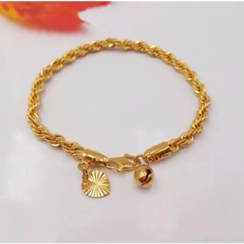 GELANG TANGAN MOTIF TAMBANG LILIT ANTI KARAT [ COD ] Stainless Titanium Bracelets