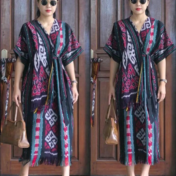 Dress Tenun | Dress Kondangan | Baju Tenun 0