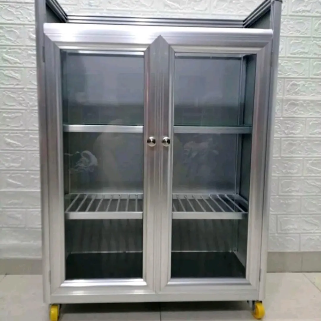 TPHCM TỦ CHÉN 3 NGĂN MÀU TRẮNG BẠC ĐÃ LẮP GHÉP