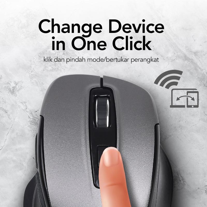 Mouse Dual Wireless Micropack Receiver USB C & USB A Speedy Pro - MP-752W 4