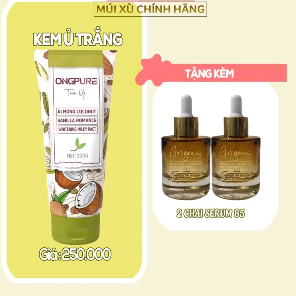 [CHÍNH HÃNG ] Ủ KÍCH TRẮNG Ongpure cao cấp Múi Xù( kèm quà)