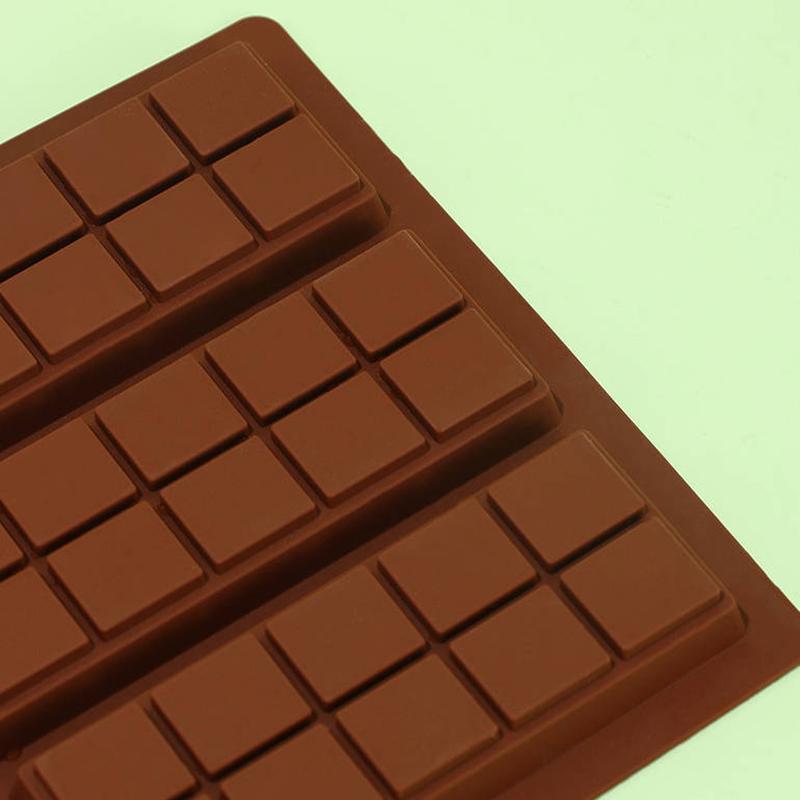 Product Introduction of Chocolate Candy Bar Silicone Mold Rectangle Break Apart Protein Engery Mould Wax Melt Fat Bomb Snack Kitchen Accessories Tools 23