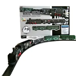 Mainan Kereta api elektrik Railking Besar Train track Rel panjang Hadiah