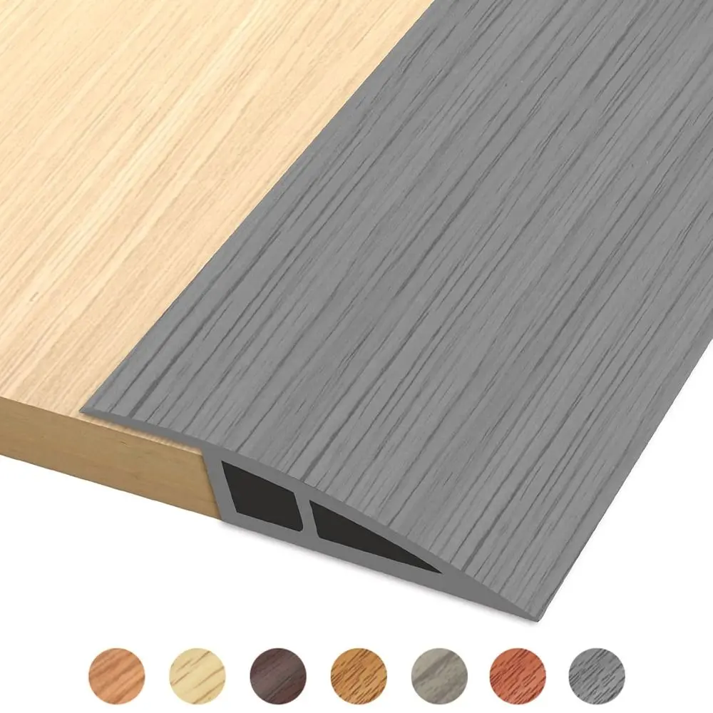 2024 Carpet To Tile Floor Transition Strip Self Adhesive Wear-resistant Threshold Cover PVC Household Edging Trim Strip Doorway
