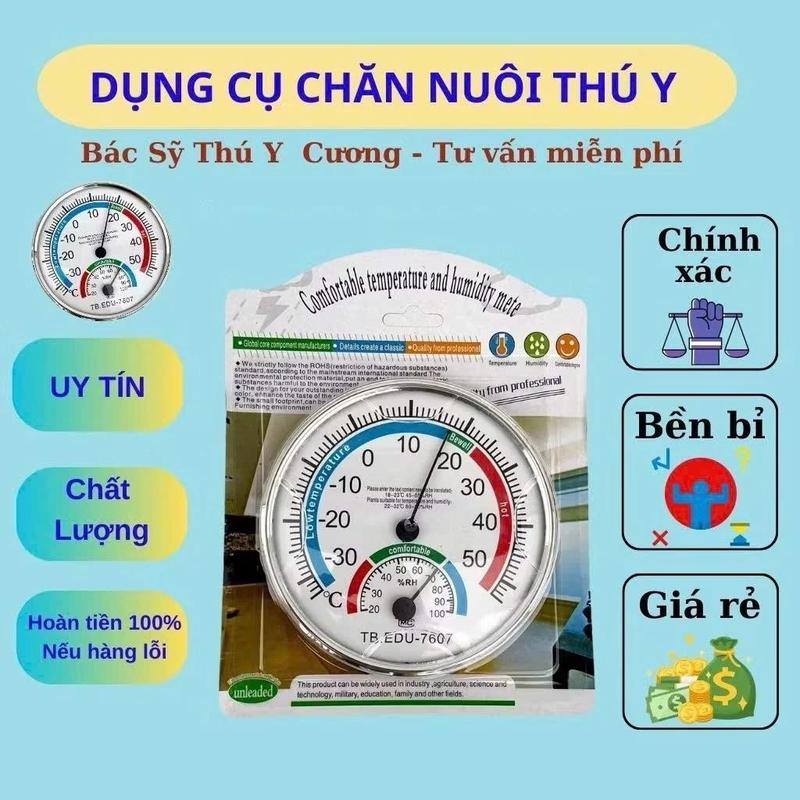 Nhiệt Kế Tròn, Nhiệt Ẩm Kế Đo Nhiệt Độ Và Độ Ẩm Môi Trường Bền Đẹp Không Sử…