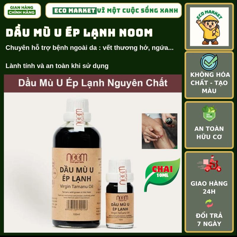 [ HỮU CƠ ] DẦU MÙ U ÉP LẠNH NOOM 10ML - CS DA