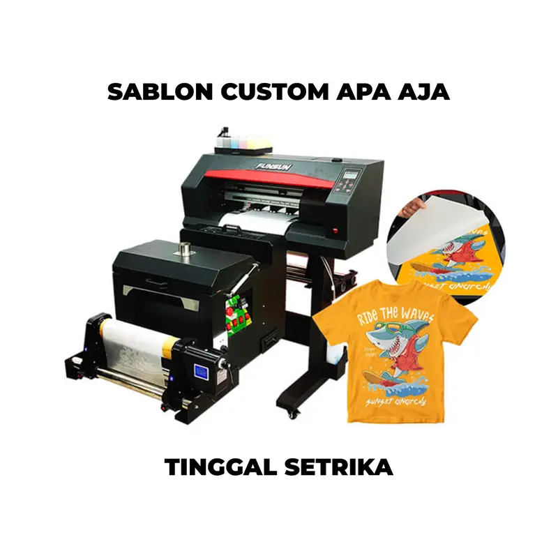Sablon Custom Tinggal Setrika Design Bebas 1 Hari langsung kirim 0