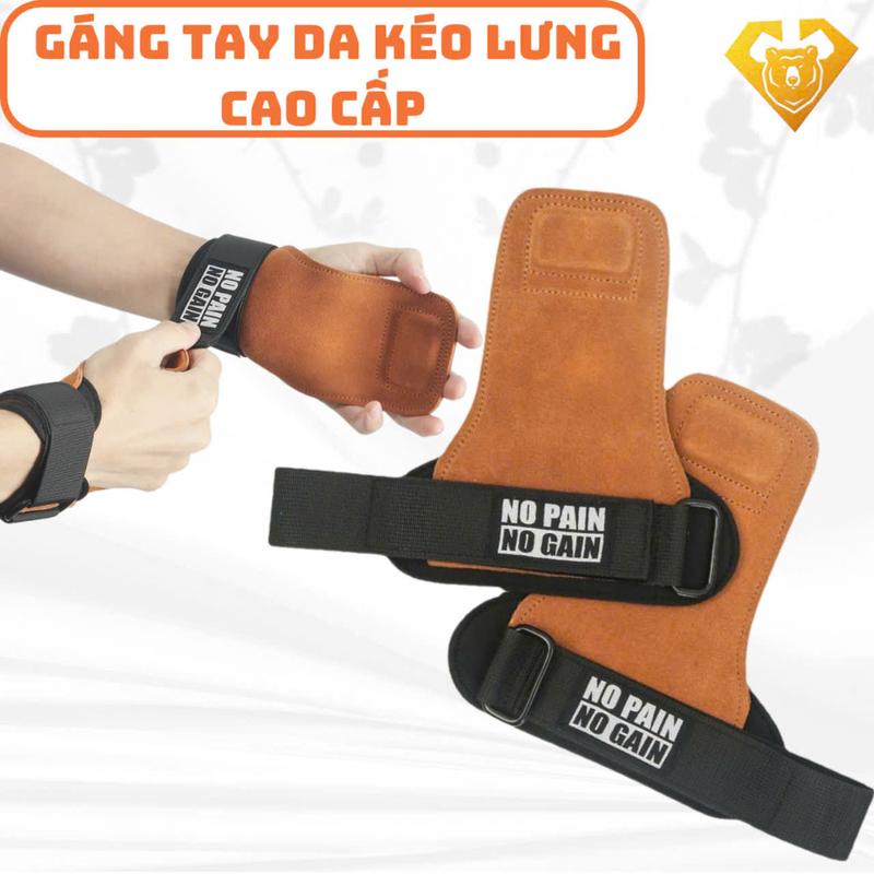  Găng Tay Tập GYM Chính hãng Da Bò SKDK Dây kéo lưng Lifting Straps đa năng hỗ trợ tập Gym lên xà   1 cặp   
