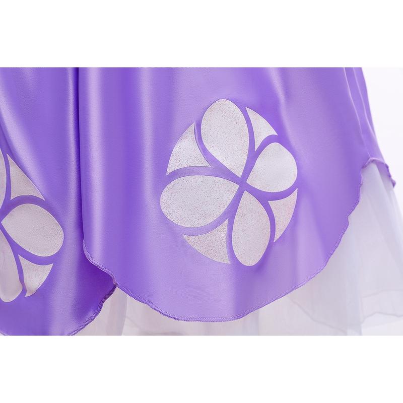 [Uhome]Princess Sofia cartoon costume Sofia the First Kids dress girl birthday party cosplay dress up 6