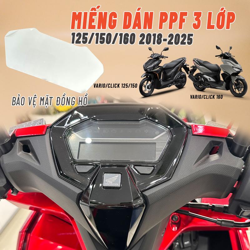 [Tổng hợp các loại xe] Miếng dán PPF cao cấp 3 lớp bảo vệ mặt Đồng hồ cho các dòng xe máy (Đủ dụng cụ để dán), XEM KỸ HƯỚNG DẪN - Nhãn Dán Tem Decal Sticker vario 125 xemay phụ kiện tpu