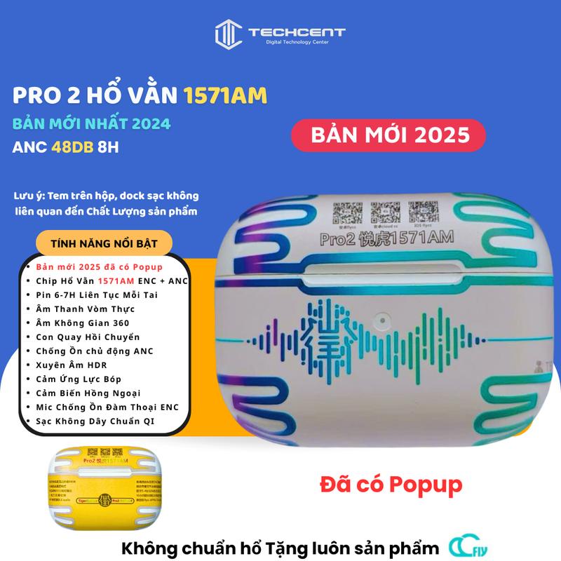  Tai Nghe Pro Gen 2 Hổ Vằn 1571AM ANC 48dB - TydeC Mới 2024 