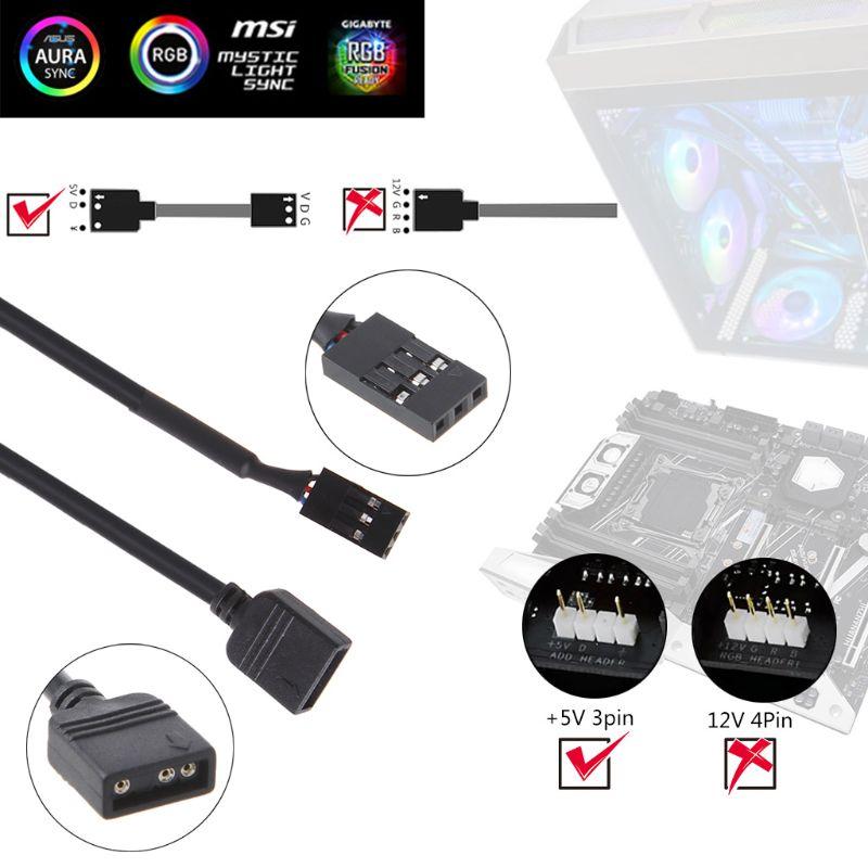 Durable 5V RGB VDG Adapter Line Connector for Computer Accessory ...