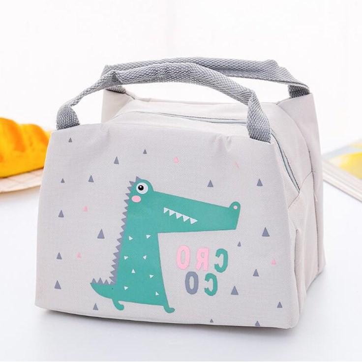 Tas Bekal Karakter Lunch Bag Cooler Tas Bekal Alumunium Motif Makanan 4