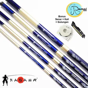 Joran Tegek Kagawa Japan GOLD SERIES BONUS GULUNGAN SENAR KAIL Ukuran Lengkap