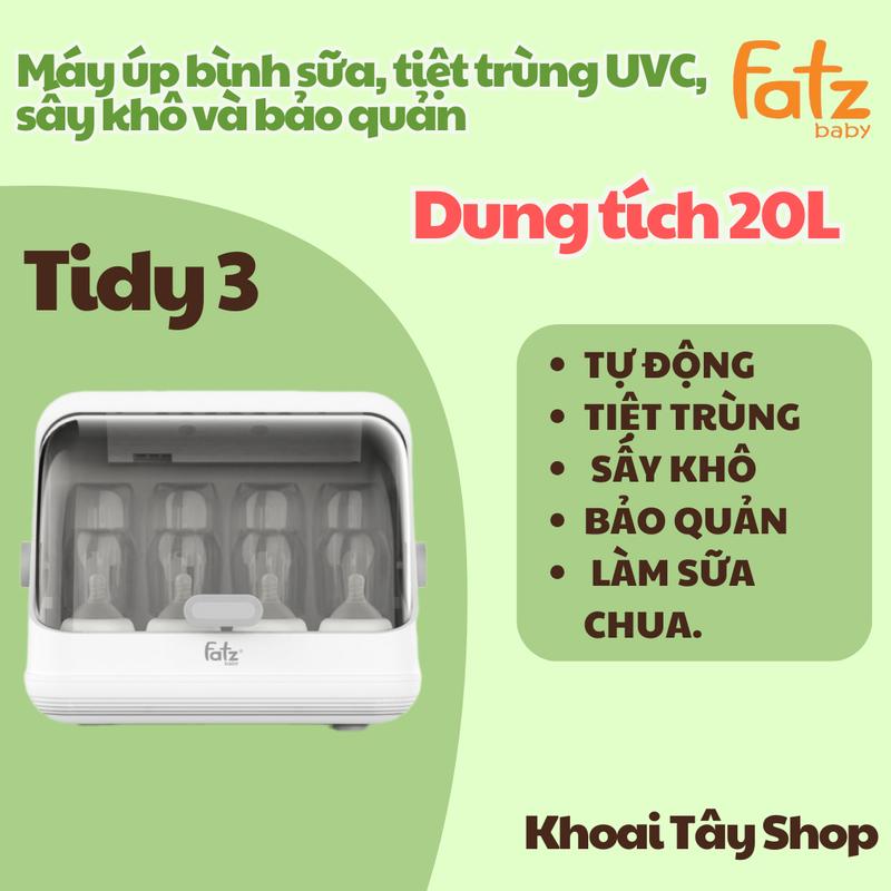 Máy Úp Bình Tiệt Trùng UVC Sấy Khô Tidy 3 Fatz Baby Làm Sữa Chua Cho Bé