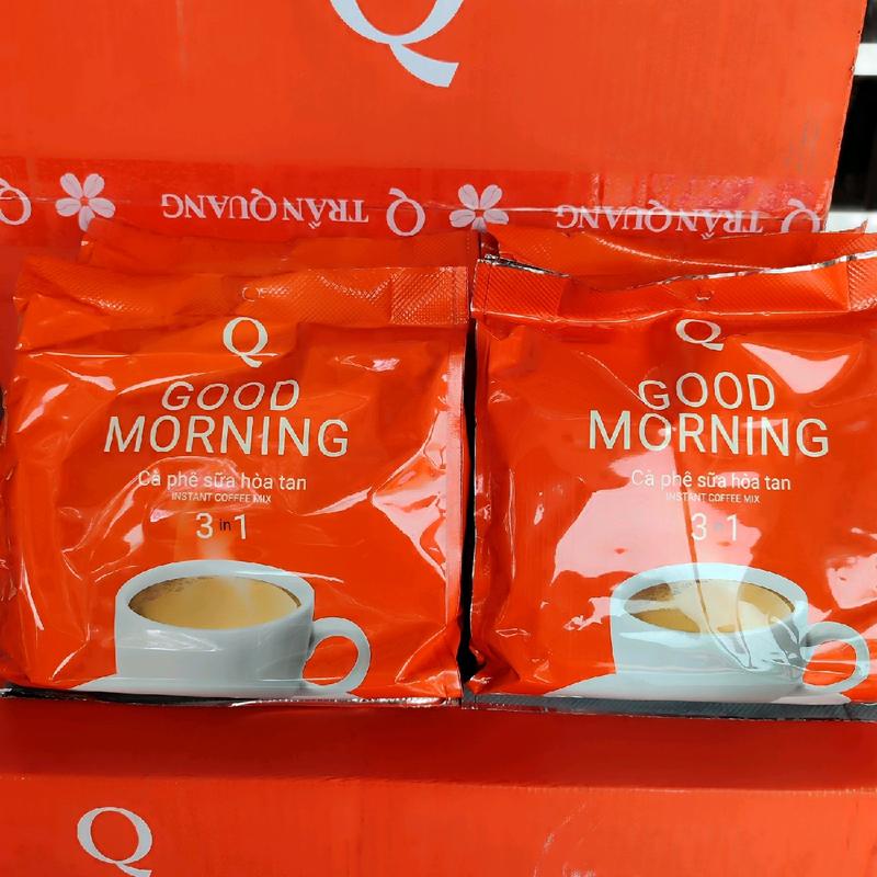 combo 2 bịch cà phê sữa trần Quang goodmorning  Cafe Black Sesame cà phê hòa tan Coffee cà  phê cà  phê Đường