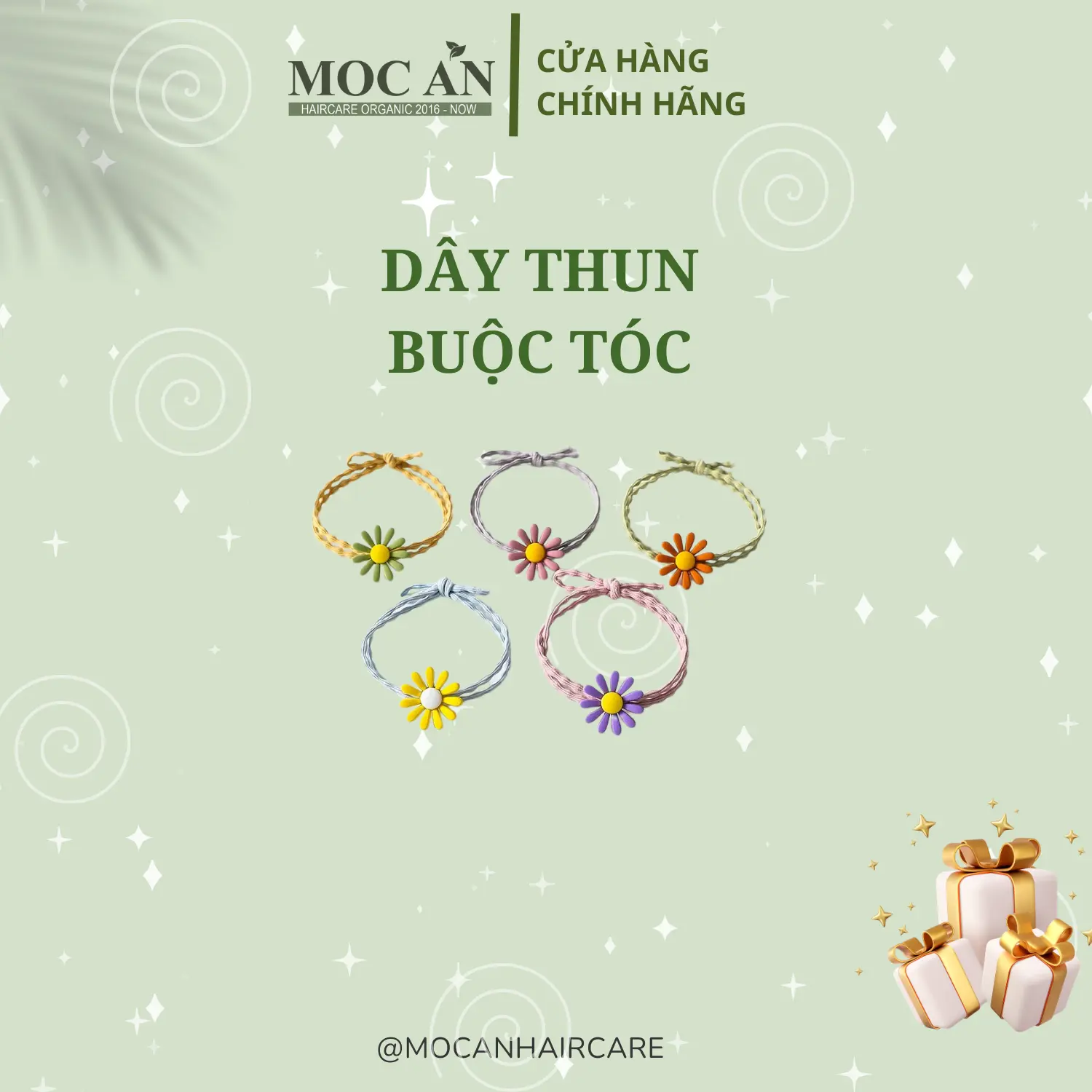 [DBT] Dây Thun Buộc Tóc 3 Dây Hạt Trân Châu Trắng/ Bông Hoa Ngẫu Nhiên Women Nữ Dây Cột Tóc Chun Voi