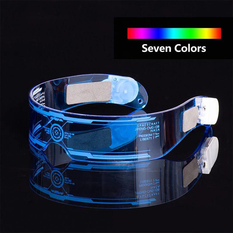 Product Introduction of Colorful Luminous LED Glasses for Music Bar KTV Neon Party Christmas Halloween Decoration LED Goggles Festival Performance Props 17