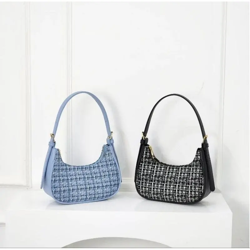 Tas Selempang Wanita Korean Style Trend 2024, Bahan Kanvas Berkualitas Tinggi