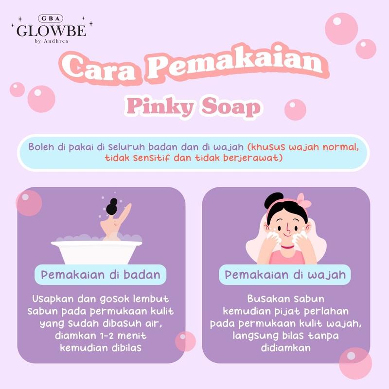 [BPOM] Glowbe Pinky Soap For Brightening Skin GBA glowbe by andhrea 2