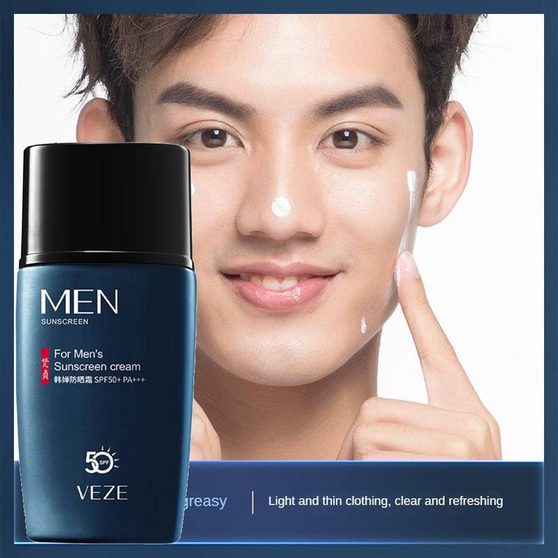 Kem Chống Nắng Nam, Fanzhen, Kem Chống Nắng Hàng Ngày, Với SPF 50 + PA + + +, Bảo Vệ UVA / UVB, 45g, Kem Dưỡng Da Chống Nắng Và Ẩm, Thích Hợp Cho Da Mặt Và Cơ Thể, Kem Bảo Vệ Da, Kiểm Soát Dầu, Dưỡng Ẩm, Kem Chống Nắng Mặt, [Ưu Đãi Mua 1 Tặng 1] 1