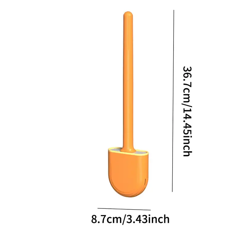 Long Handle Toilet Brush with Holder, Toilet Bowl Brush, Toilet Cleaning Brush Tool, Bathroom Accessories, Household Cleaning Supplies, Summer Cleaning Products, Gifts for Men, Home Essentials, House Cleaning Tools 6
