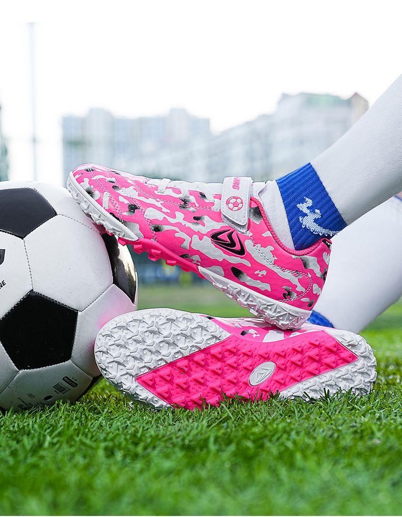 Product Introduction of Authentic Soccer Shoes Non-Slip Spike Children Boys Girls Youth Breathable Long Spike Wear-Resistant Elementary School Competition Sports Shoes Footwear 23