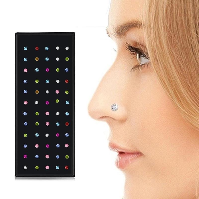 Kancing Hidung, Bertindik, Berkotak, Diperbuat daripada Keluli Titanium ...