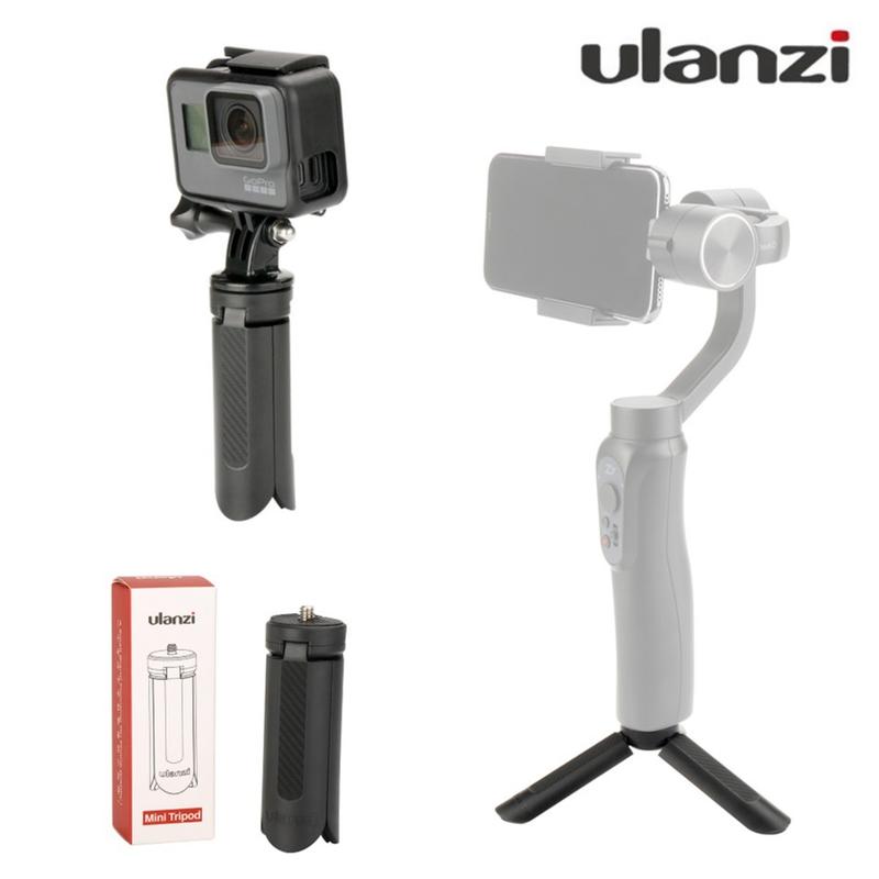 ULANZI Mini Tripod Stand Base for GoPro HERO 11 10 9 8 7 6 5 / DJI OM 6 5 4 OSMO MOBILE 3 2 POCKET ACTION / ZHIYUN SMOOTH / FEIYU Gimbal Stabilizer