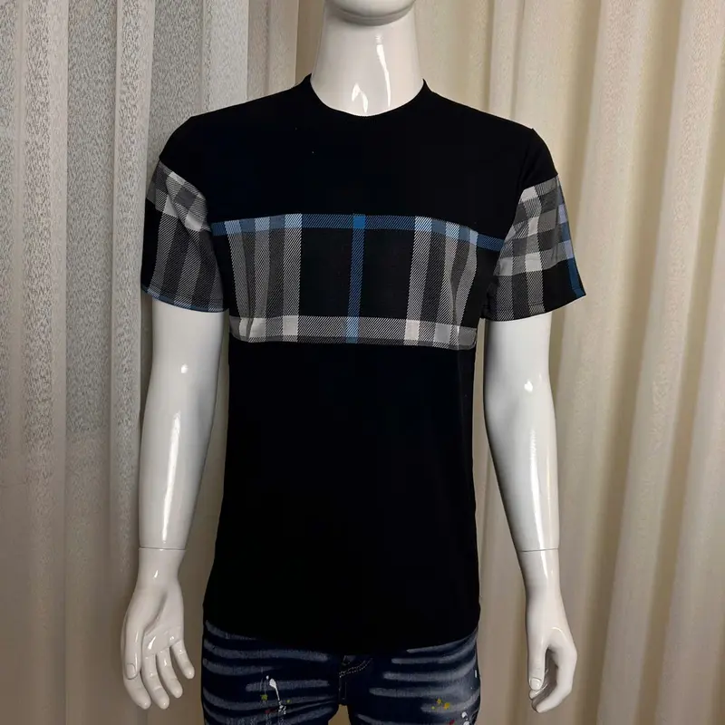 Áo Thun Nam Tay Nâu Kẻ Sọc Cổ Tròn chất Vải Cotton Xịn Co Giãn 4 Chiều Thấm Hút Mồ Hôi Tốt 4