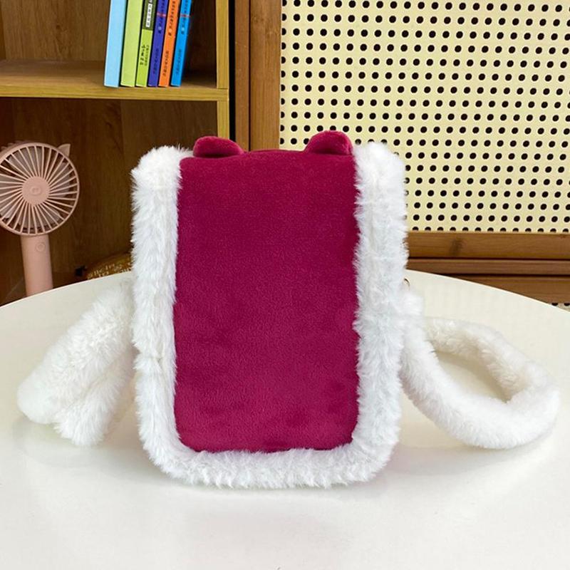 Product Introduction of Túi Nhồi Bông Thiết Kế Hoạt Hình, Dành Cho Trẻ Em, Túi Đeo Chéo Một Bên Vai, Lưu Trữ Điện Thoại, Cỡ Nhỏ Thích Hợp Cho Điện Thoại Di Động Y9S5 28
