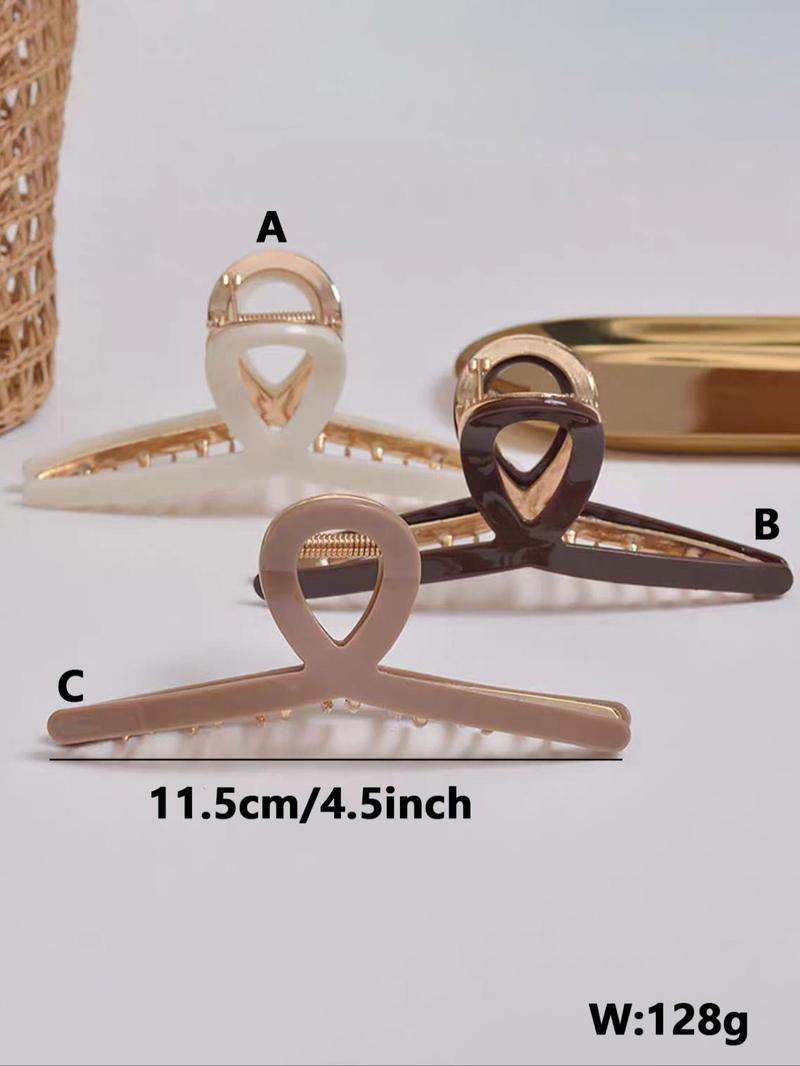 Product Introduction of Women's Elegant Hair Claw, 2024 New Style Exquisite Trendy Hair Claw, Fashionable Hair Accessories for Daily & Casual Party, Hairstyles Ideas for Girls 11