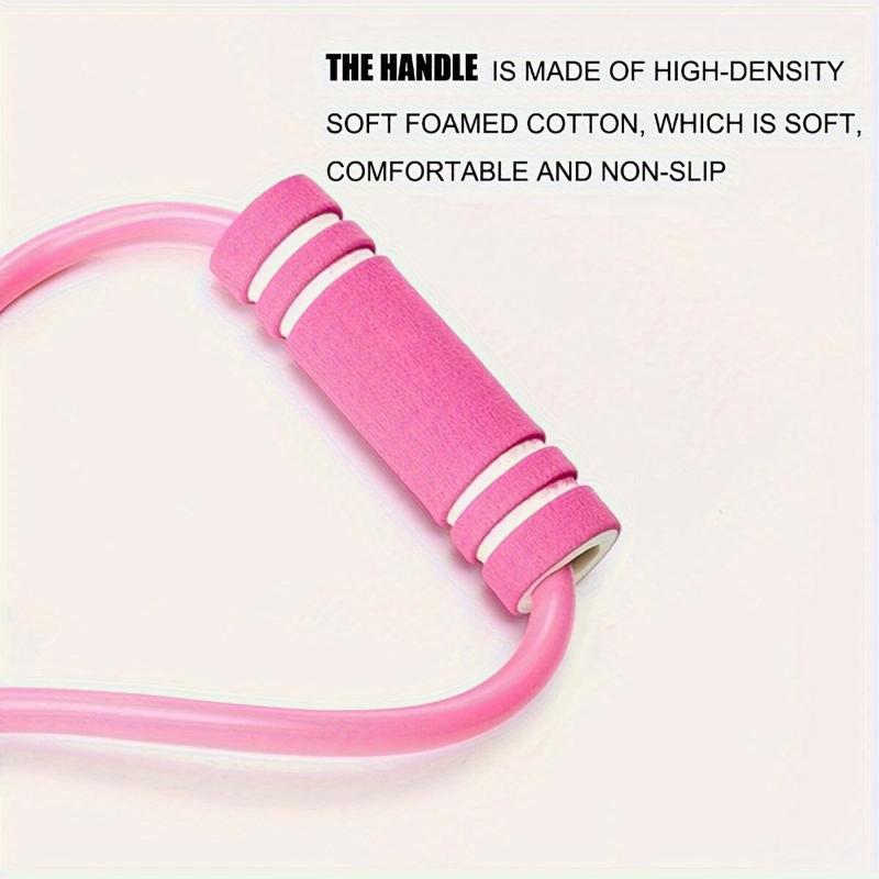 6pcs Elastic Resistance Bands For Men And Women - Latex PET Yoga Stretch Bands, Figure 8 Puller With Door Anchor, Handle And Carry Bag, Fitness Bands For Legs Buttocks Arms Exercises (Light To Heavy) 1