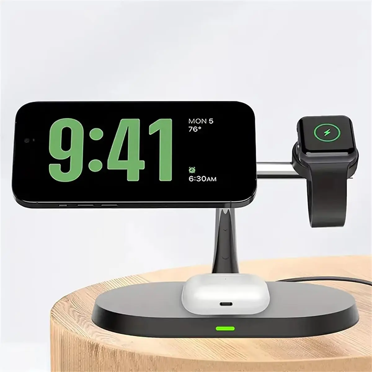 3 in 1 Magnetic Wireless Charger, 15W Fast Charging Station for iPhone 12 13 14 15 16 Pro Max