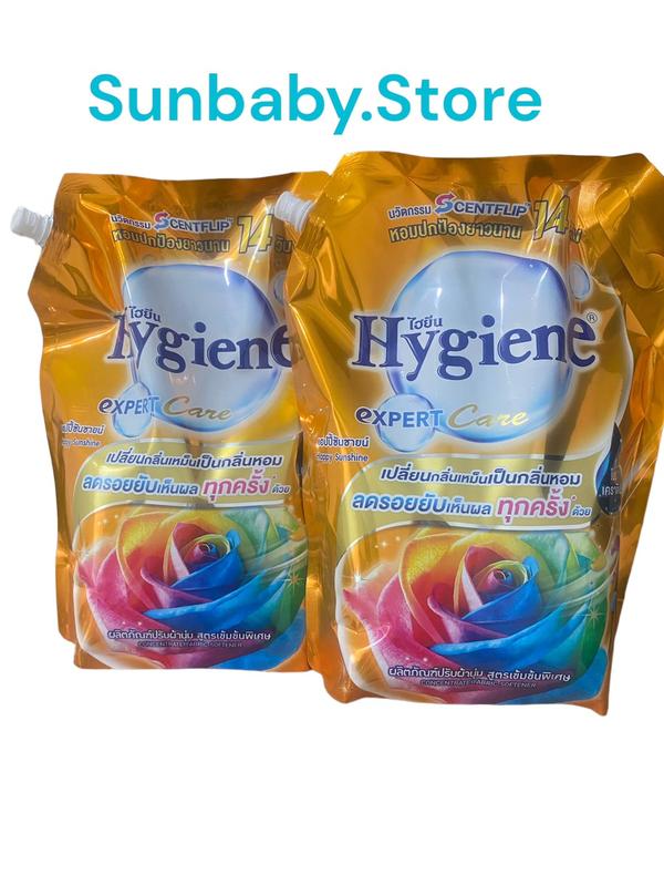 Combo 2 túi Nước xả vải Hygiene Thái Lan CAM đậm đặc siêu thơm tự nhiên. Làm Sạch