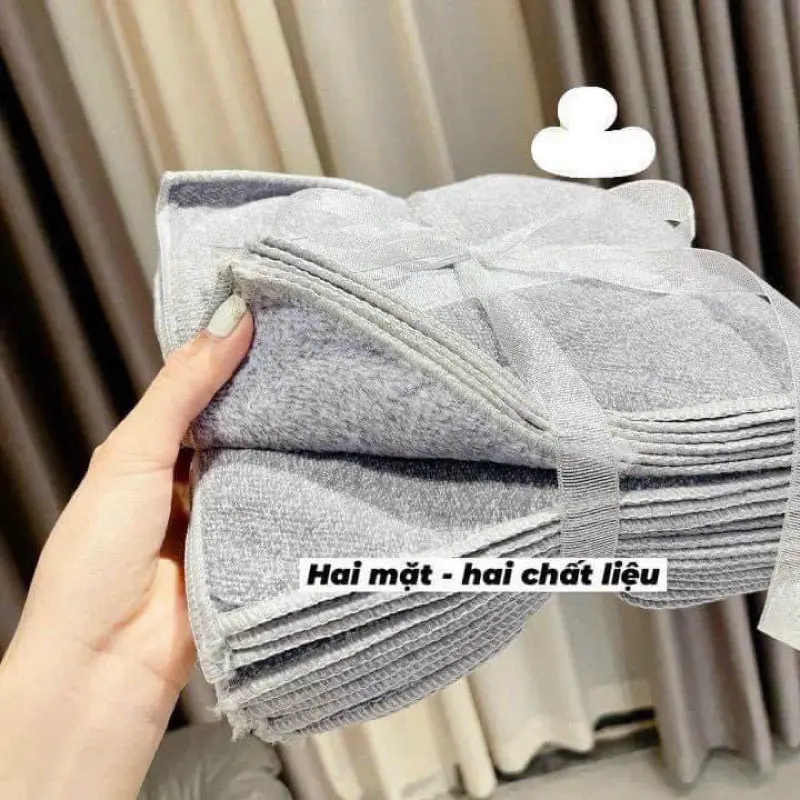 Khăn lau vuông, khăn lau đa năng nhà bếp màu xám loại mới vuông