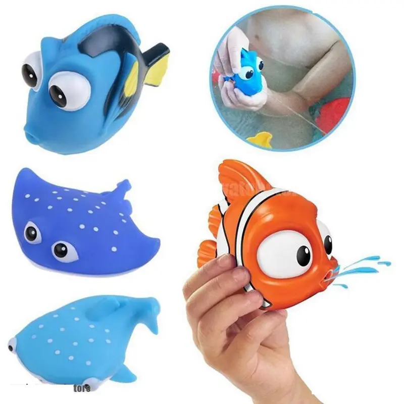 Đồ Chơi Hình Nemo Con Vật Thả Bồn Tắm Cho Bé Cá Hề Bạch Tuộc Rùa Cá Mập Xanh Xám Cá Đuối - Hàng có sẵn - Chọn mẫu 001601 0