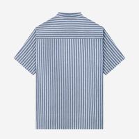 Gambar DUHA Baju Koko Linen Stripes Lengan Pendek - Blue White - Sayf - L dari Duha Muslim Wear Kota Tangerang 5 Tokopedia